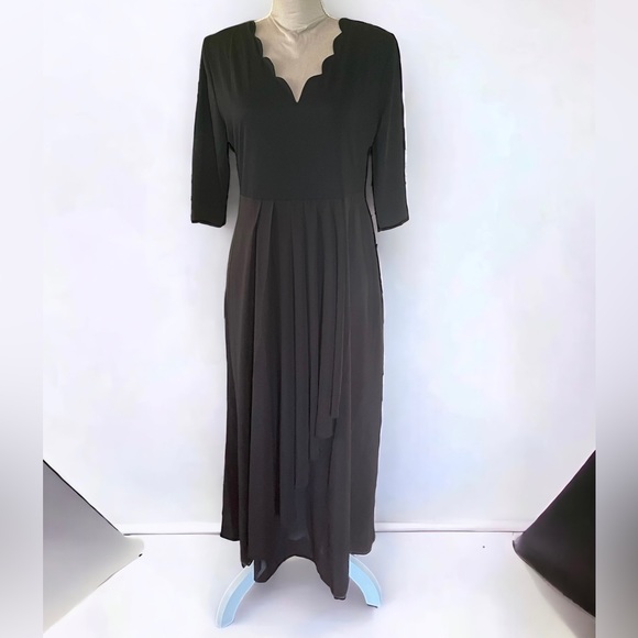 Black Sheer Cover Up Maxi Dress NWOT - Picture 1 of 8